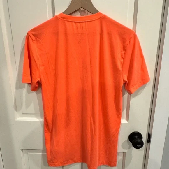 NOBULL Men's Bright Orange Tee - Picture 3 of 3